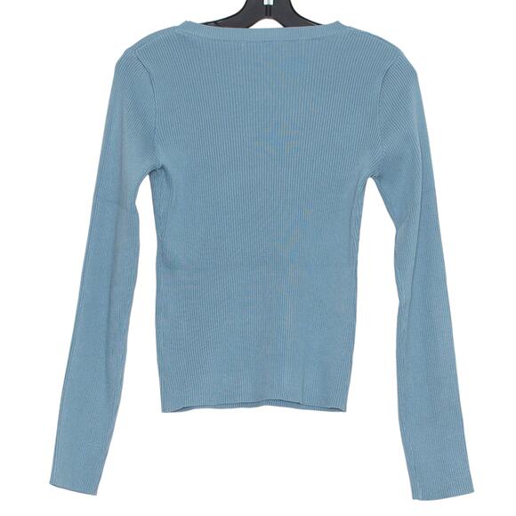 Baltic Born Top Ribbed Cottagecore Minimalist Lolita Kawaii Soft Grunge Blue XL - Picture 2 of 6